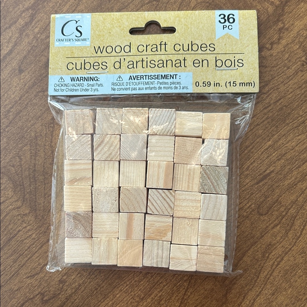 Crafter's Square Natural Wood Craft Cubes